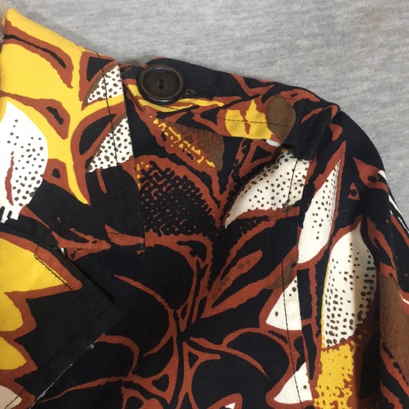 RUBY ROAD Big Button Boxy Fit Oversized Jacket w/Pleated Back Military Shoulder - Picture 7 of 16